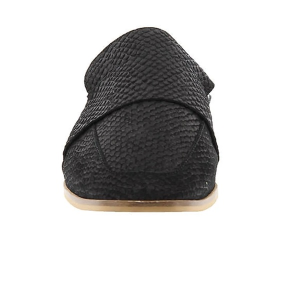 Free People Womens At Ease Loafer Leather Slip On Mules Suede Flats Snake - Picture 3 of 8